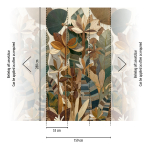 79224-8 Панно AS Creation 159*280, Ботаника маркетри 79224-8 Панно AS Creation 159*280, Ботаника маркетри